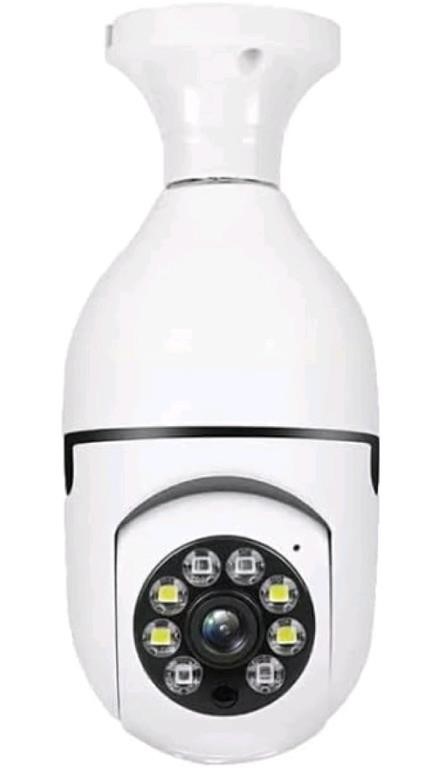 Wireless WiFi Light Bulb Camera, 360°Panoramic Sur