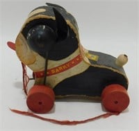 Vintage Fisher Price Barky Dog Wood Pull Toy
