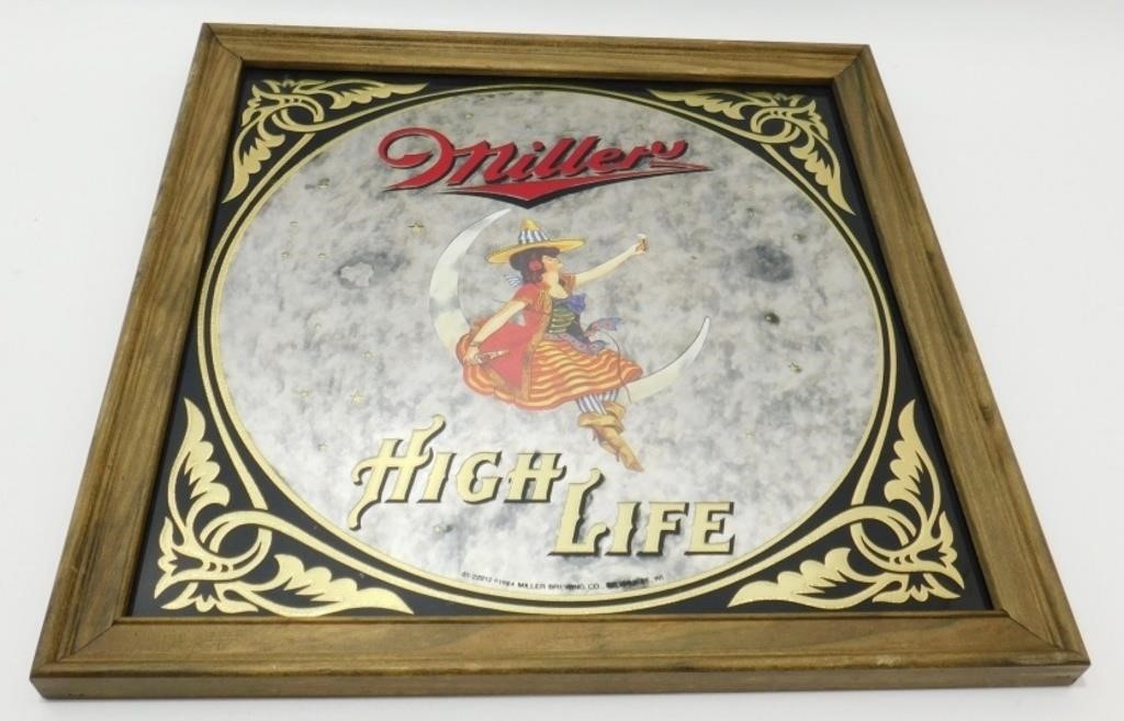 * Miller High Life Beer Mirror Sign