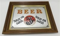 * Tables For Ladies Beer 5 Cents Mirror Sign