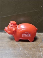 Plastic Coca-Cola Pig Bank