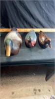 Decorative wood ducks