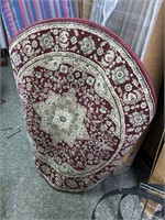round oriental rug red 40 inches wide