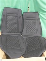 Front Seat Car Seat Covers, Black, 21"L x 22"W x 2