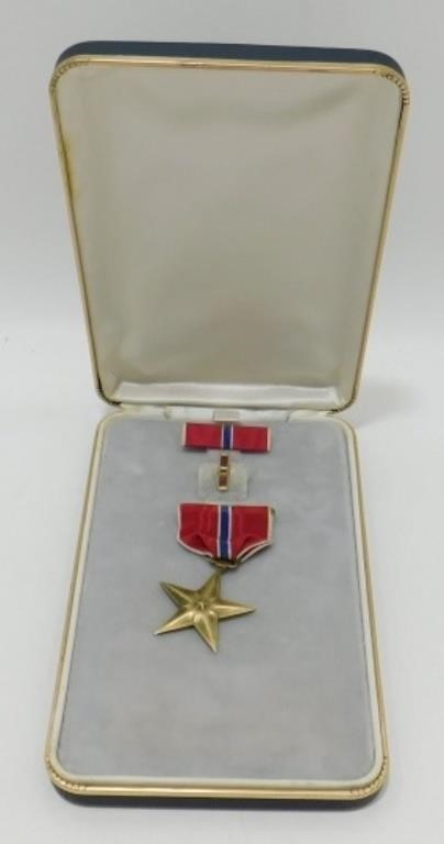WW2 Bronze Star Medal in Display Case