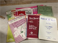 Piano Accordian music books: