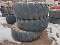 (3) 23.5 x 25 Tires