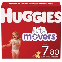 Huggies Little Movers Diapers, Econo Pack White