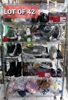 Lot of 42, Footwears of various sizes and brands f