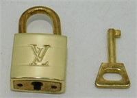Vintage Louis Vuitton Padlock w/ Key - Shackle