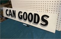WOOD SIGN FROM STRICKLAND'S SUPERMARKET