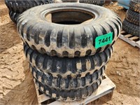 (4) Armstrong 9.00-20 Military Tires w/ Tube