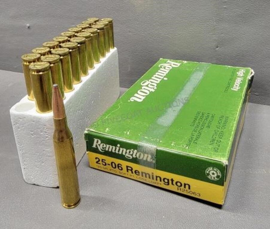 20 Rounds - 25-06 120gr - Remington