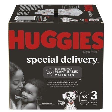 Huggies Special Delivery Diapers  Size 3  58 Ct