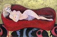 Sontina Ried Painting, Lounging Lady