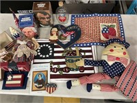 Americana- placemats, flags, USA blocks,