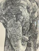 Signed "Elephant" Print / Etching
