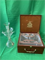 USED GLASS HOOKAH WITH CASE