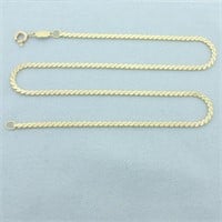 Italian 15 Inch Serpentine Link Chain Necklace in