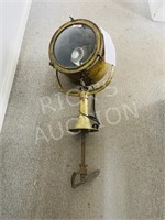 antique brass spotlight by Portable Light Co