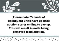 Tenants Can Pay Right Up Until Auction Starts