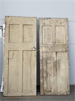 Vintage wooden interior doors x 2