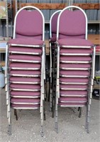 40- Cushioned Stacking Chairs