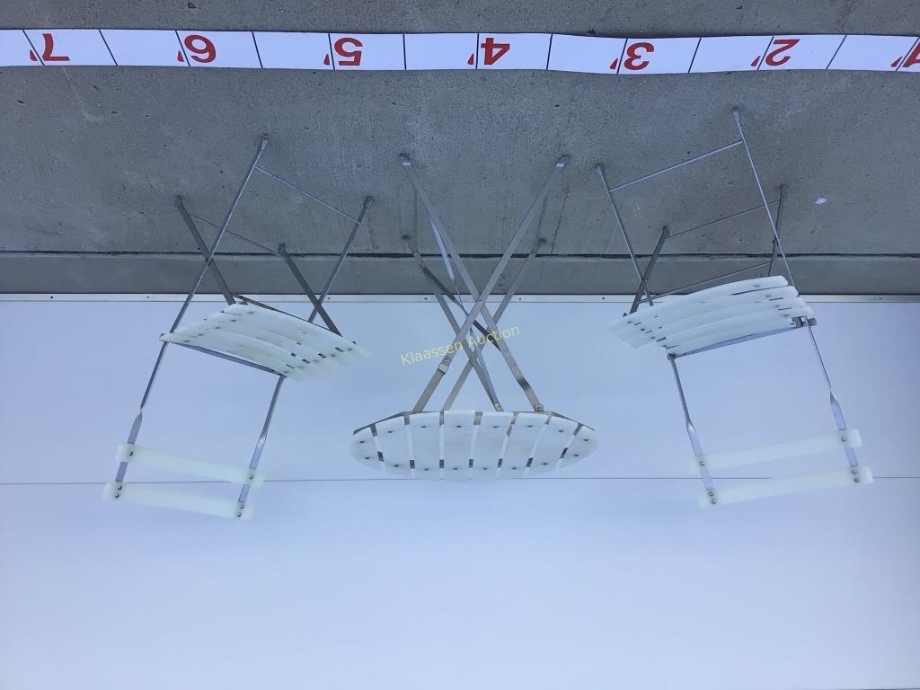 Plastic/metal  foldable patio set