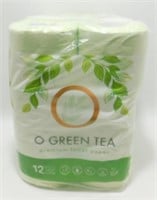 * O Green Tea Premium Toilet Paper - 12 Rolls