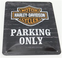 Harley Davidson Parking Only Sign