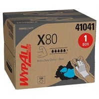 WypAll X80 Heavy Duty Towels  Brag Box  Blue  1 Bo
