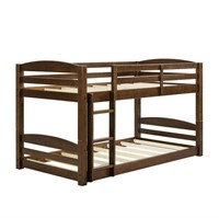 DHP Phoenix Twin Bunk Bed, Mocha