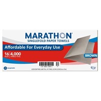 Marathon Paper Towel  Brown  Singlefold  1-Ply  25