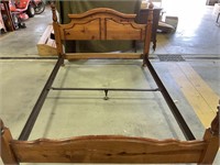 Queen size bed frame, head board and foot board