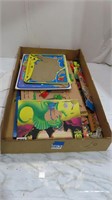 assorted kids educational puzzles