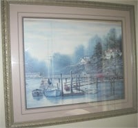 HUGE Nautical Framed Art