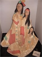 Austin Native American Family Sculpture