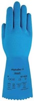 Rubber Latex Gloves  Blue  37-310 Inch  Resistant