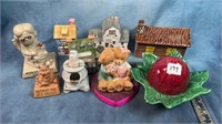 House Spice Jars, Figurines & Jelly Dish