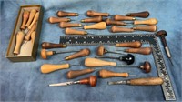 Vintage Gravers & Primitive Rug Hook Tools