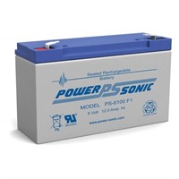 Power-Sonic Battery PS-6100 6V 12.0AH @20-hr  11.A