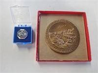 Sterling 20 Year Pin, 4.1gr & Grand Canyon Medal