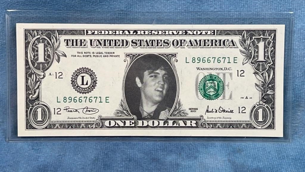 Elvis Presley Dollar Bill