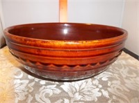 Vintage Brown Stoneware Bowl