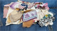 Shoe Box Full of Vintage Handkerchiefs