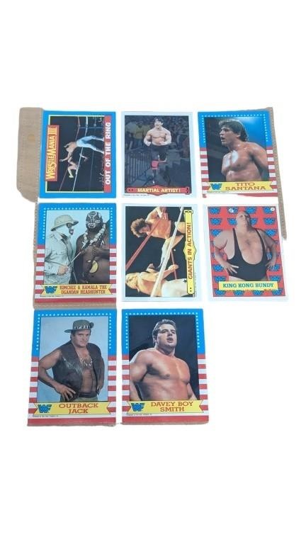 1987 Topps WWF Wrestling Cards Lot of 8