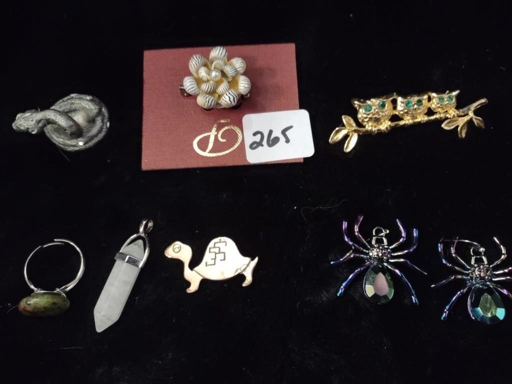 Animal Life Brooches, Earrings & More