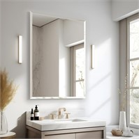 SE3517 Frameless Rectangle Mirror, White, 30"x40"