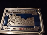 1983 Rapid City Law Enforcement Telecom Buckle