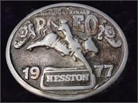 1977 Hesston National Finals Rodeo Belt Buckle